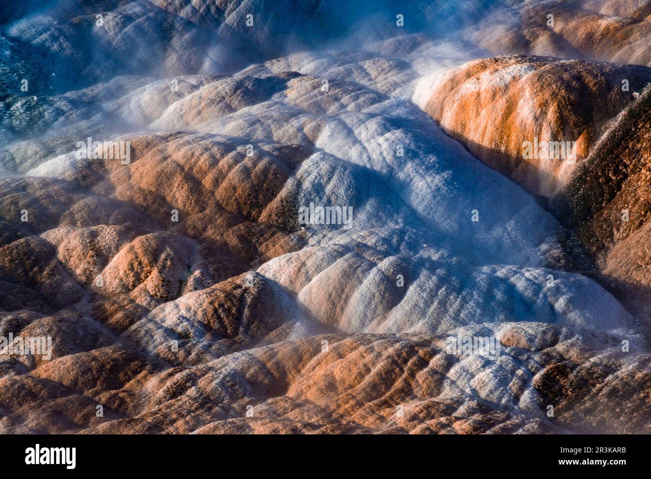 Mammoth Hot Springs Yellowstone National Park Wyoming USA Stock Photo ...
