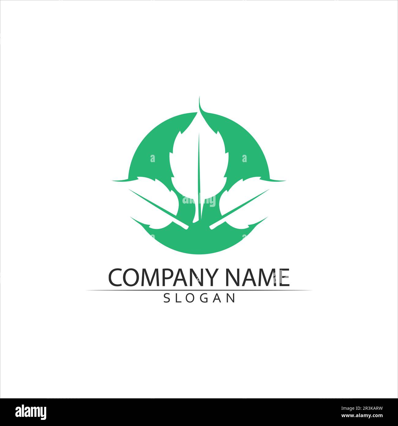 Tree leaf vector and green logo design friendly concept Stock Vector ...