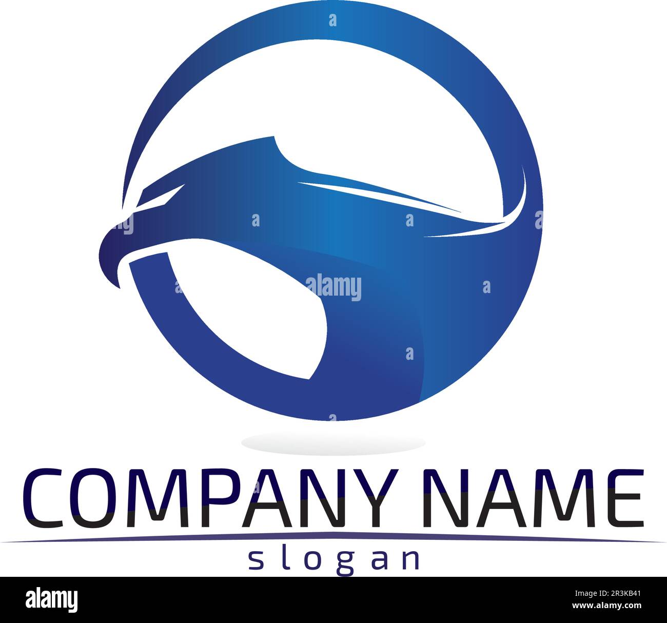 Falcon Wings Logo Template vector icon logo design Stock Vector