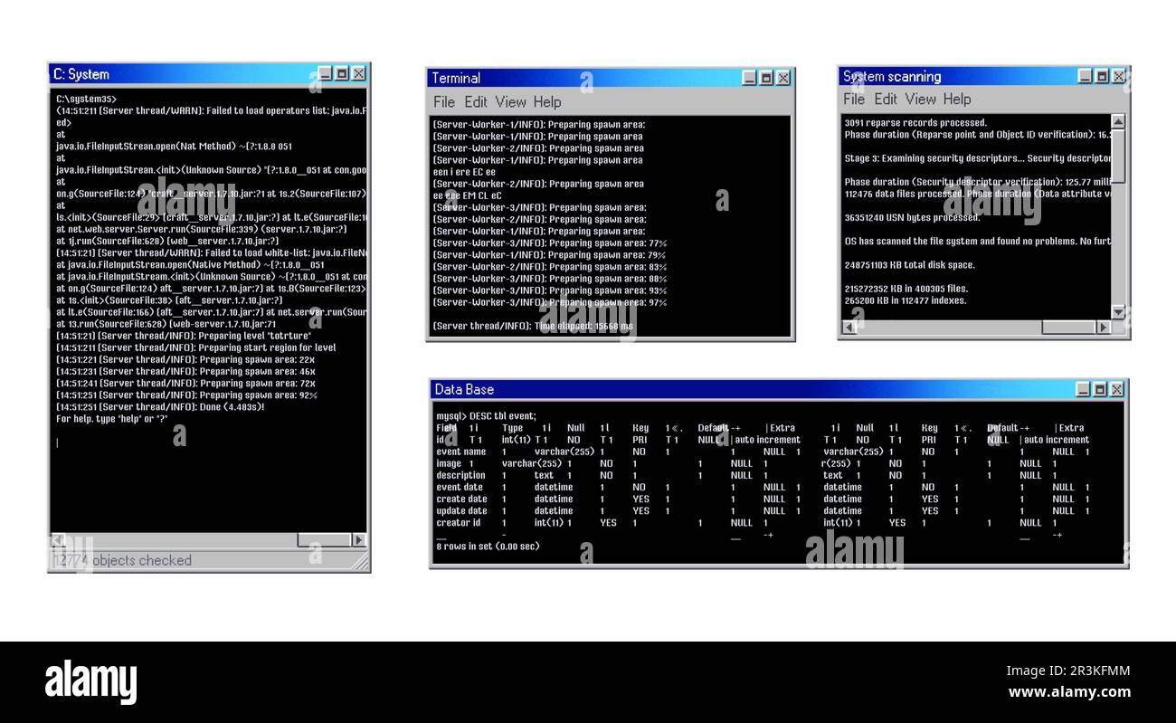 Windows 98 desktop hi-res stock photography and images - Alamy