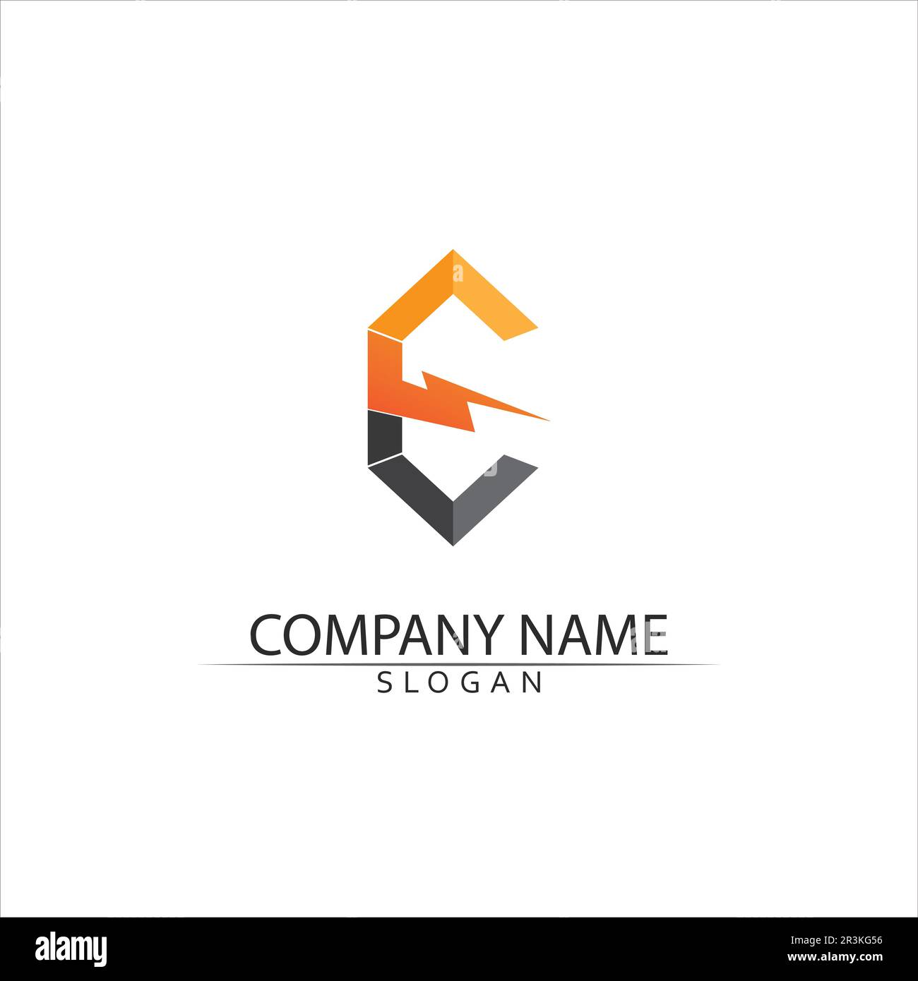 Vector e  Abstract icons for letter E logo Stock Vector