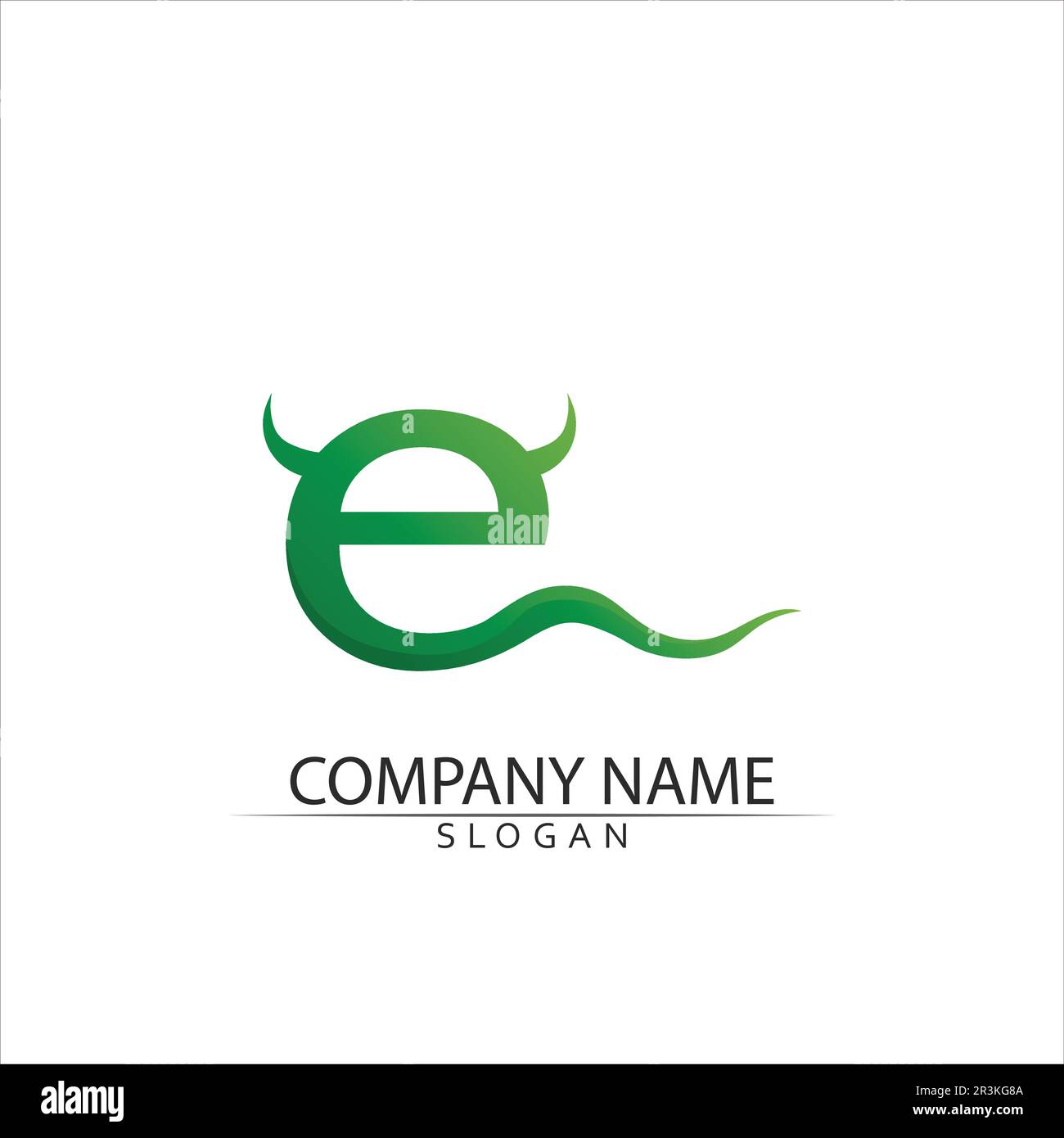 Vector e  Abstract icons for letter E logo Stock Vector