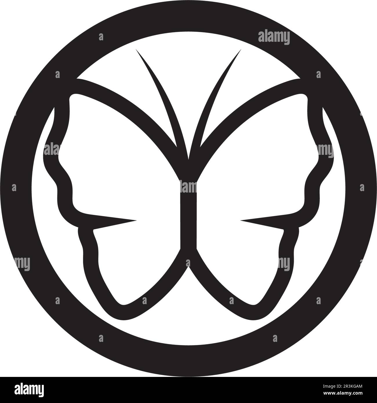 Vector Butterfly conceptual simple colorful icon Logo Vector Animal ...