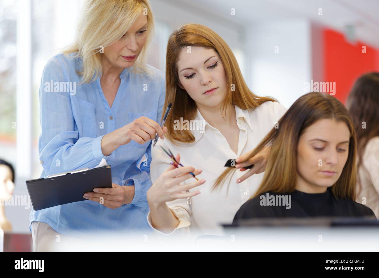 Apprentice hairdresser hi-res stock photography and images - Alamy