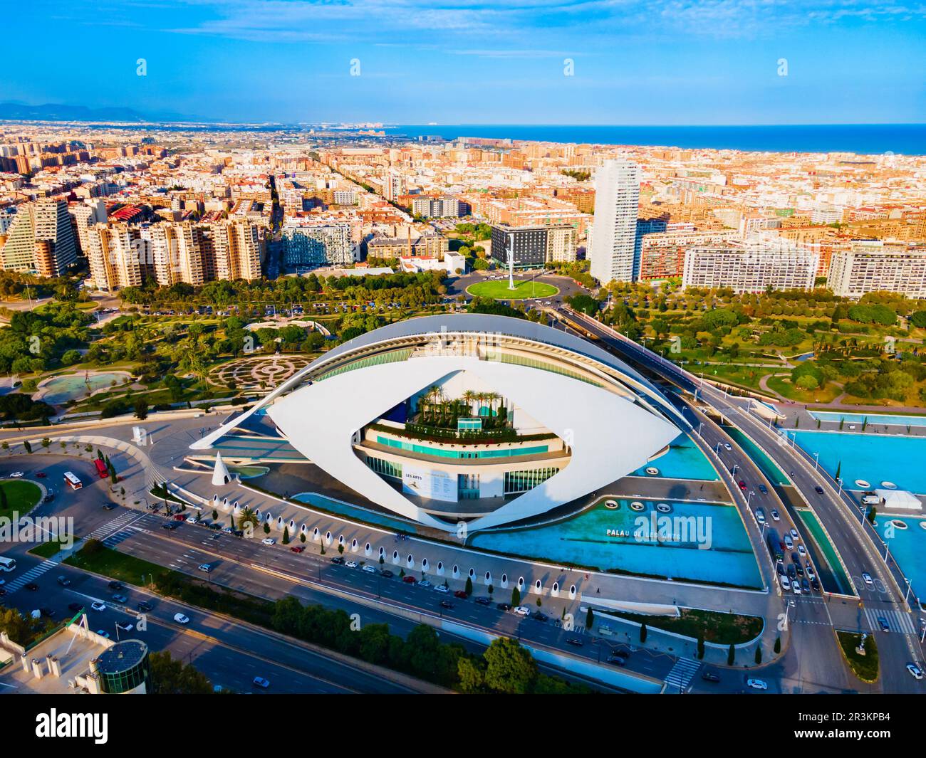 Valencia, Spain October 15, 2021 Palau de les Arts Reina Sofia or Queen Sofia Palace of the