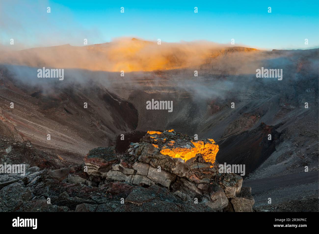 Summit crater of Piton de la Fournaise, SainteRose, SaintPhilippe
