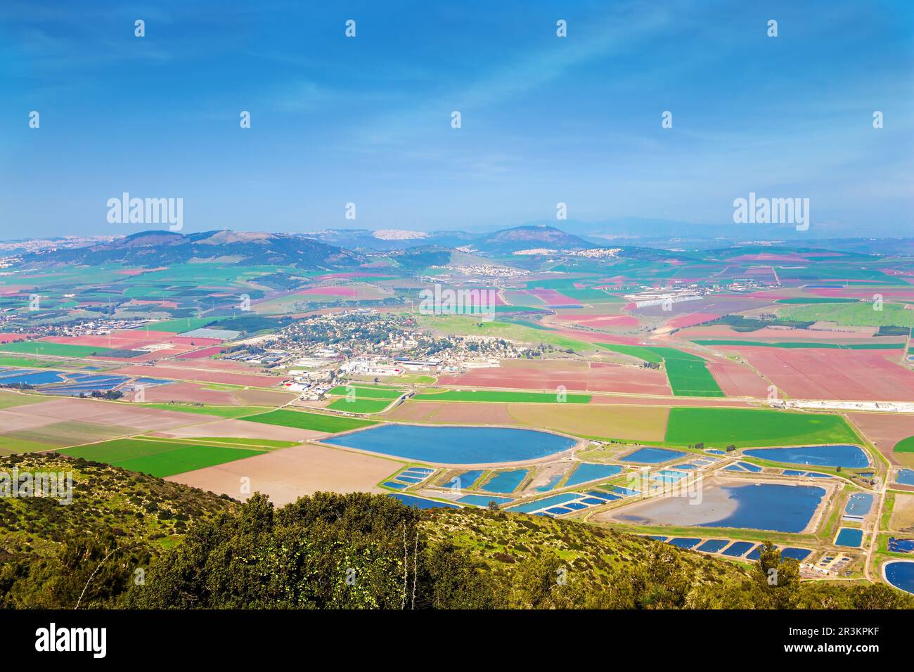 Jezreel Valley in the Lower Galilee Stock Photo