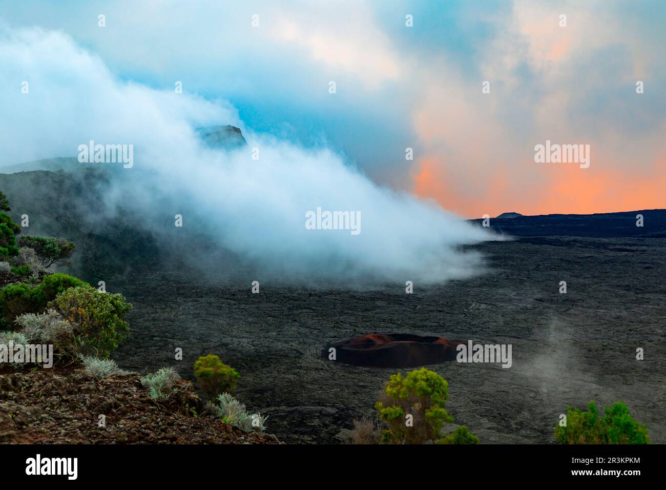 The Piton de la Fournaise volcano enclosure, SainteRose, Saint
