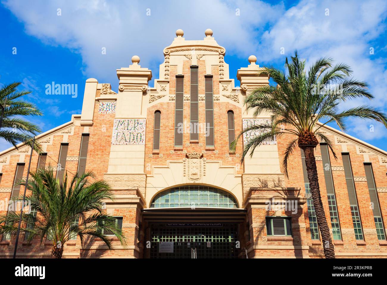 Alicante, Spain - October 18, 2021: Central Market or Mercado Central is located in the centre of Alicante city, Valencia region in Spain Stock Photo