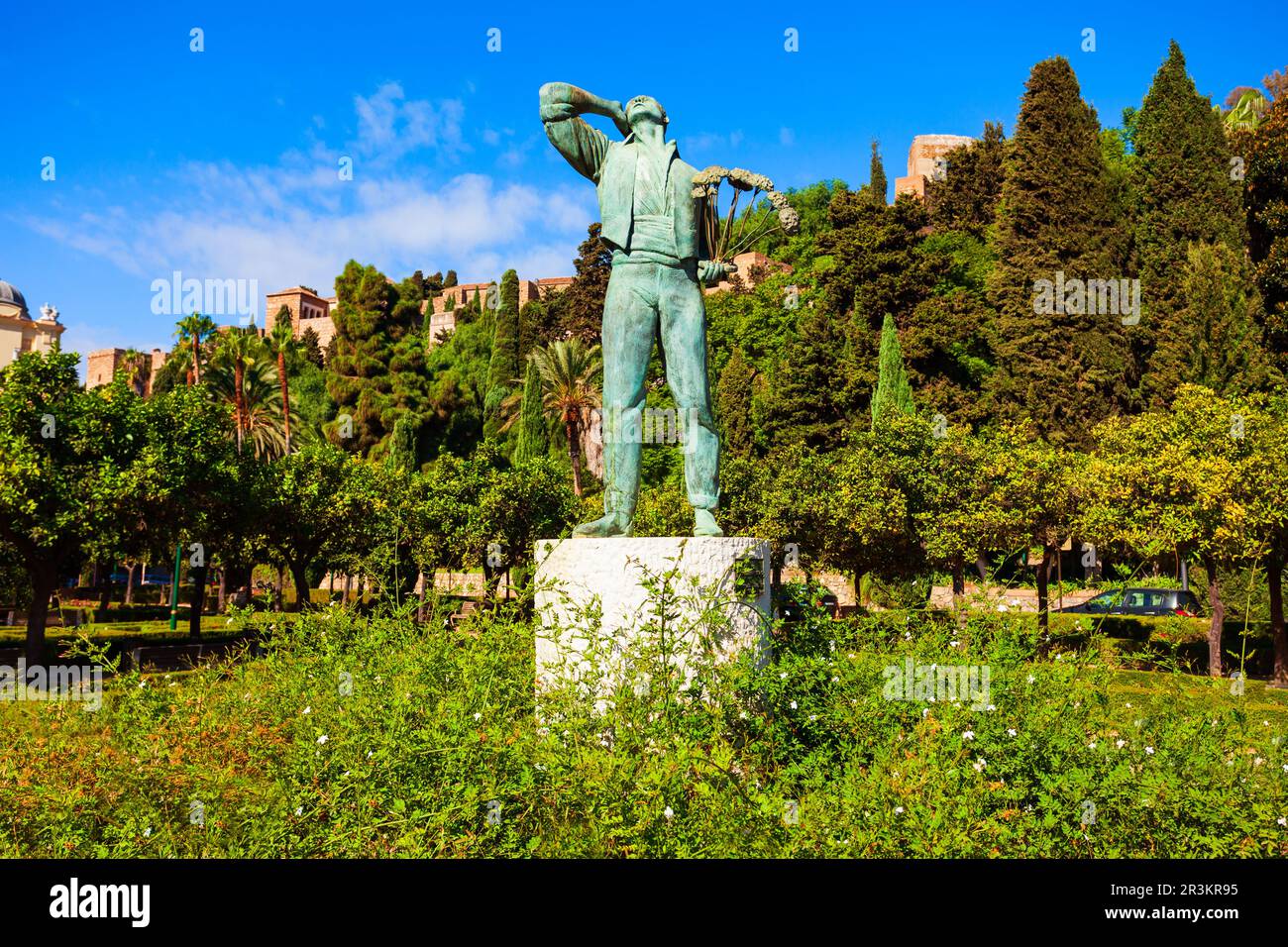 Statue of Pedro Espinosa outside the church, Antequera, Malaga