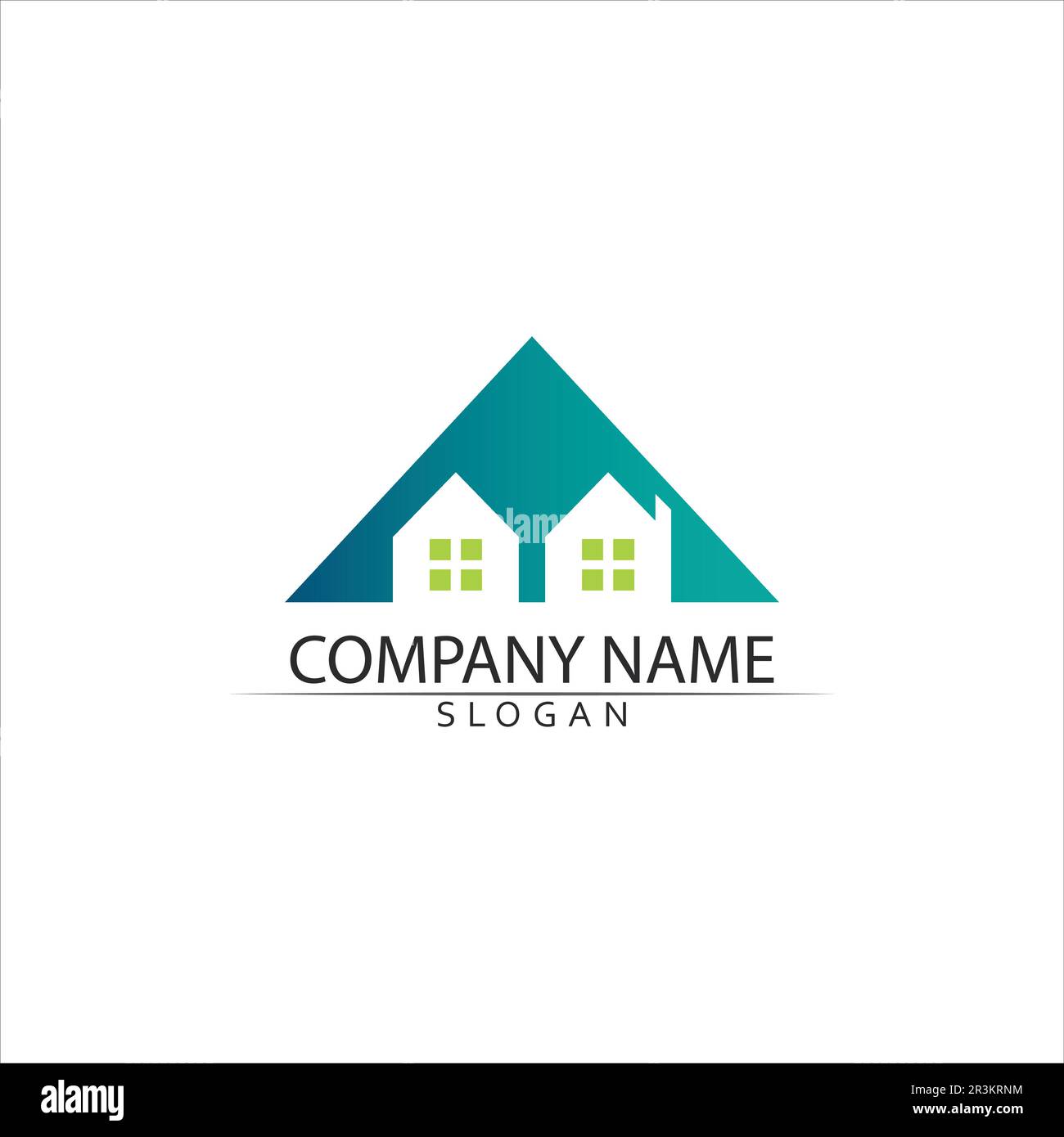 Real estate and home buildings vector logo icons template Stock Vector
