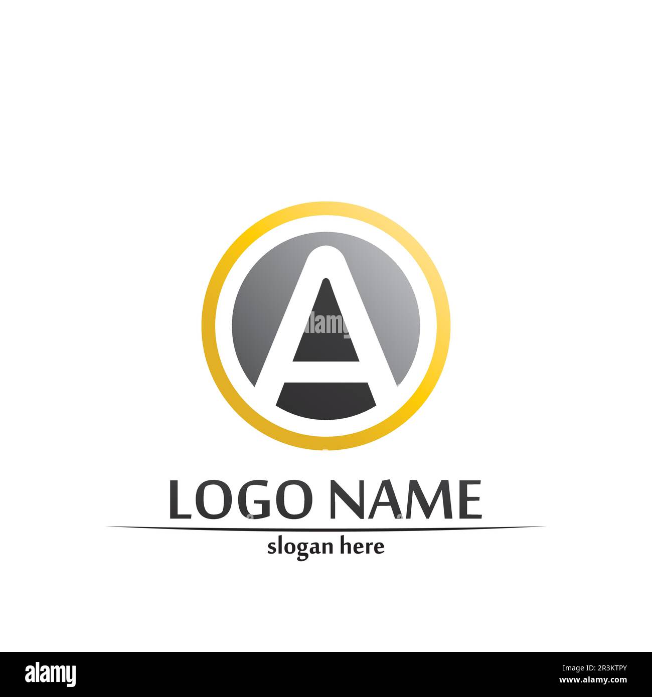 A Letter Template vector icon illustration design Stock Vector Image ...
