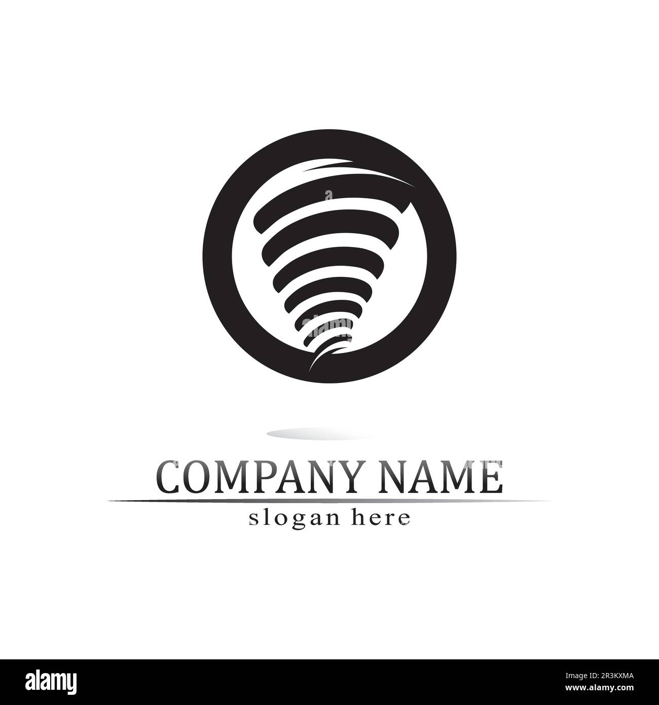 Tornado logo symbol vector illustration design Stock Vector