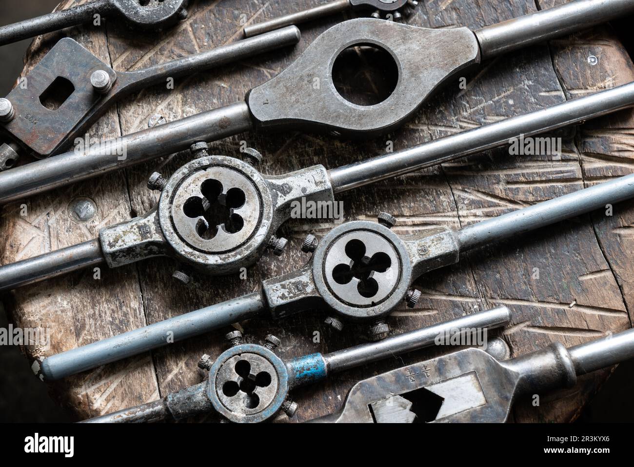 Tools in an old thermometer factory Stock Photo - Alamy