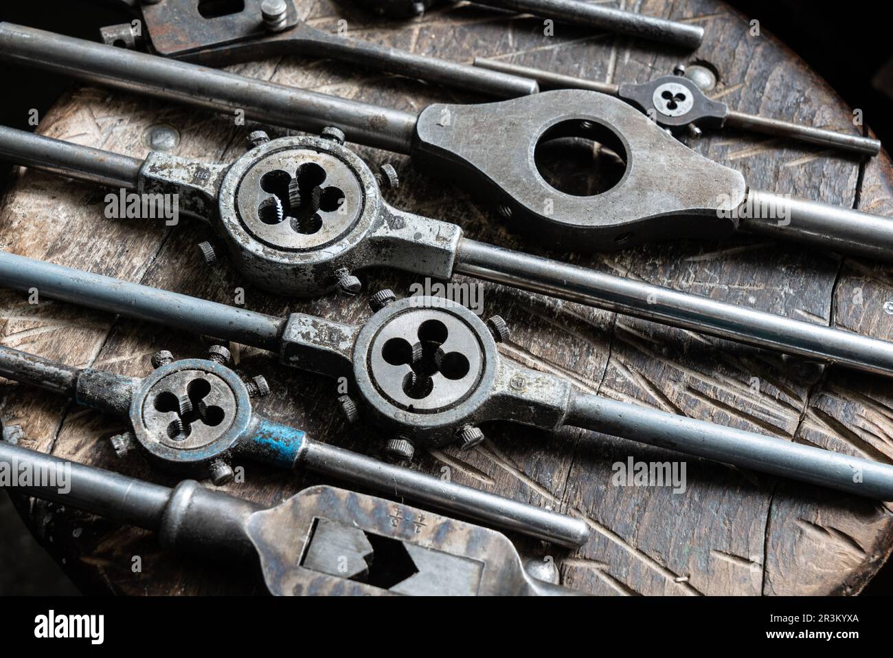 Tools in an old thermometer factory Stock Photo - Alamy