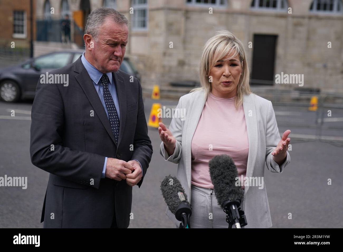 deputy-leader-michelle-oneill-speak-hi-res-stock-photography-and-images