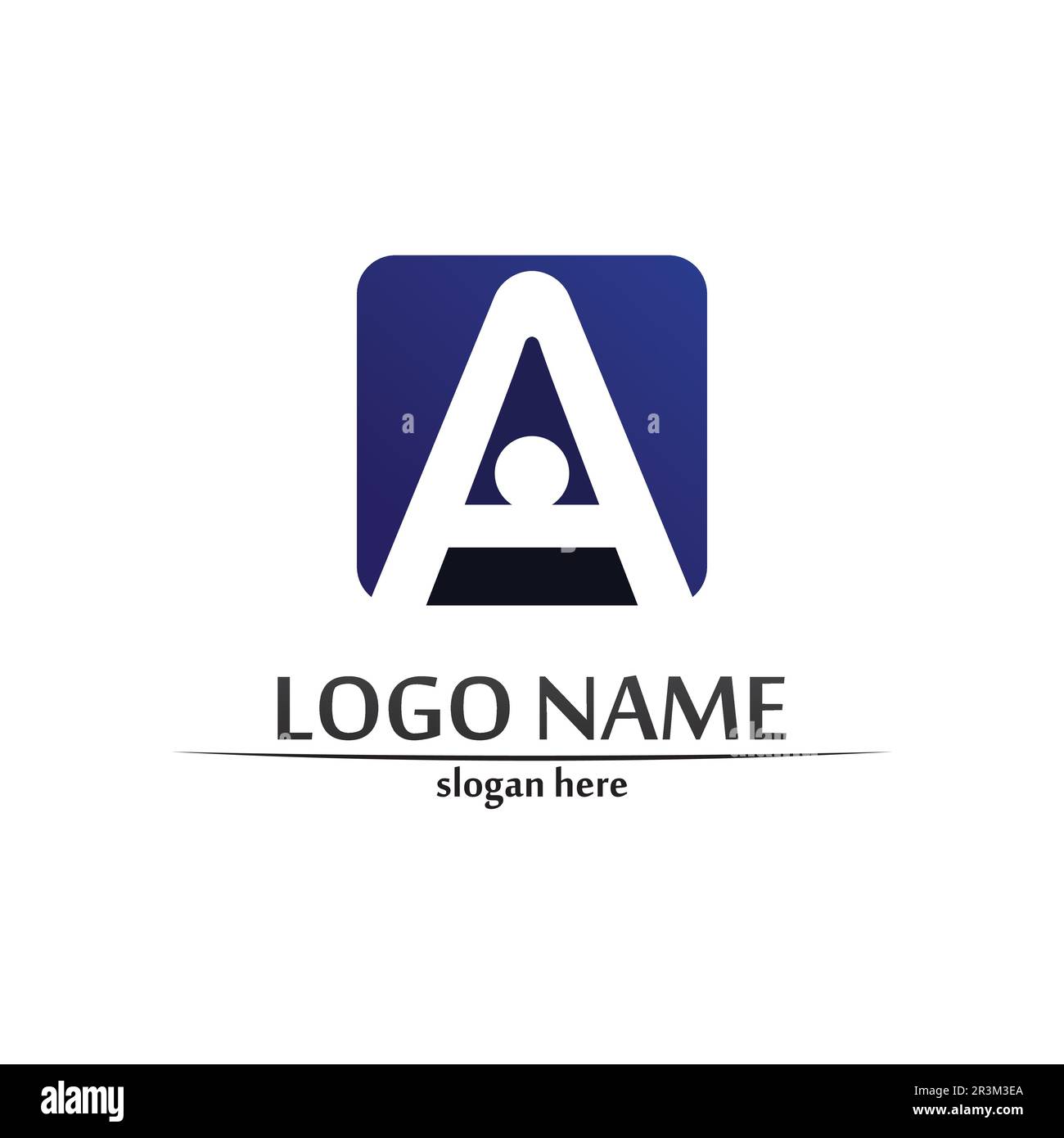 A Letter Template vector icon illustration design Stock Vector Image ...