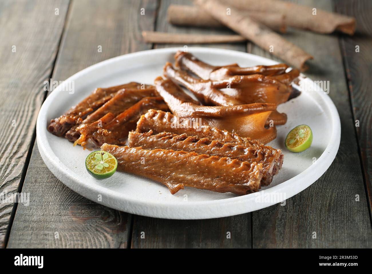 Marinated goose Wings, Chinese food Stock Photo Alamy