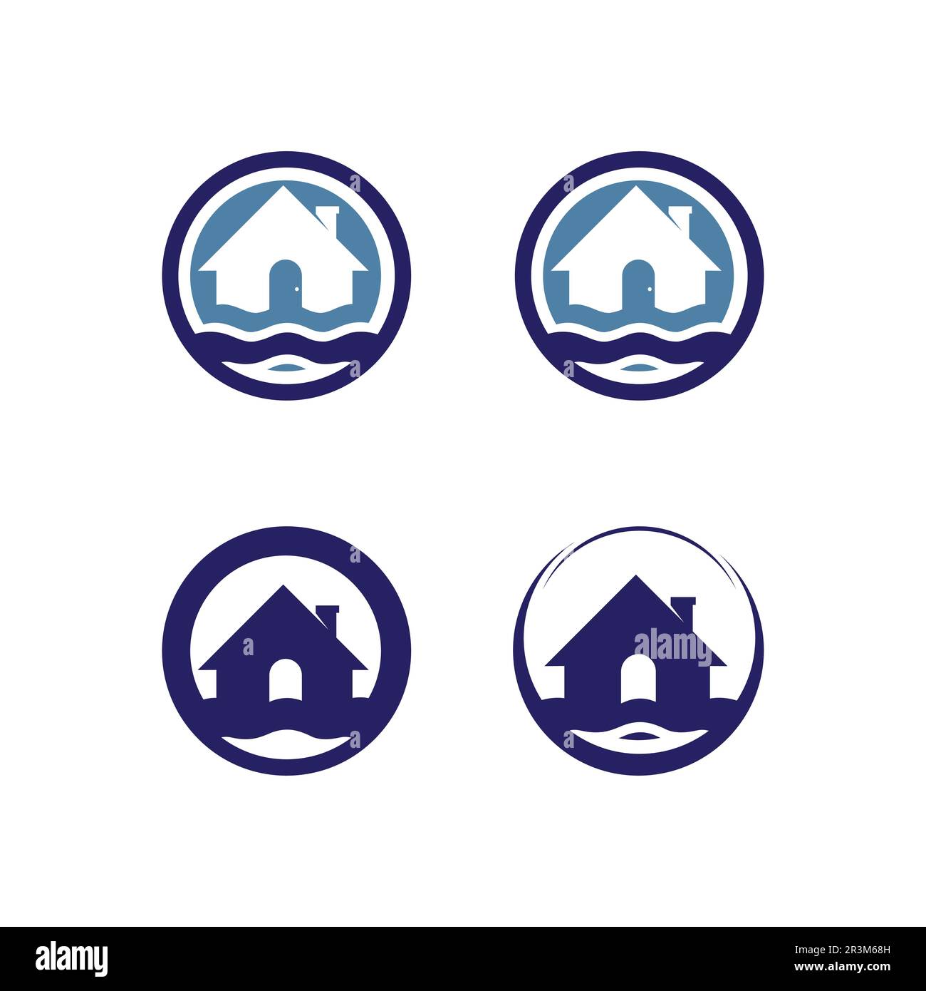 Water wave icon vector illustration design logo Stock Vector