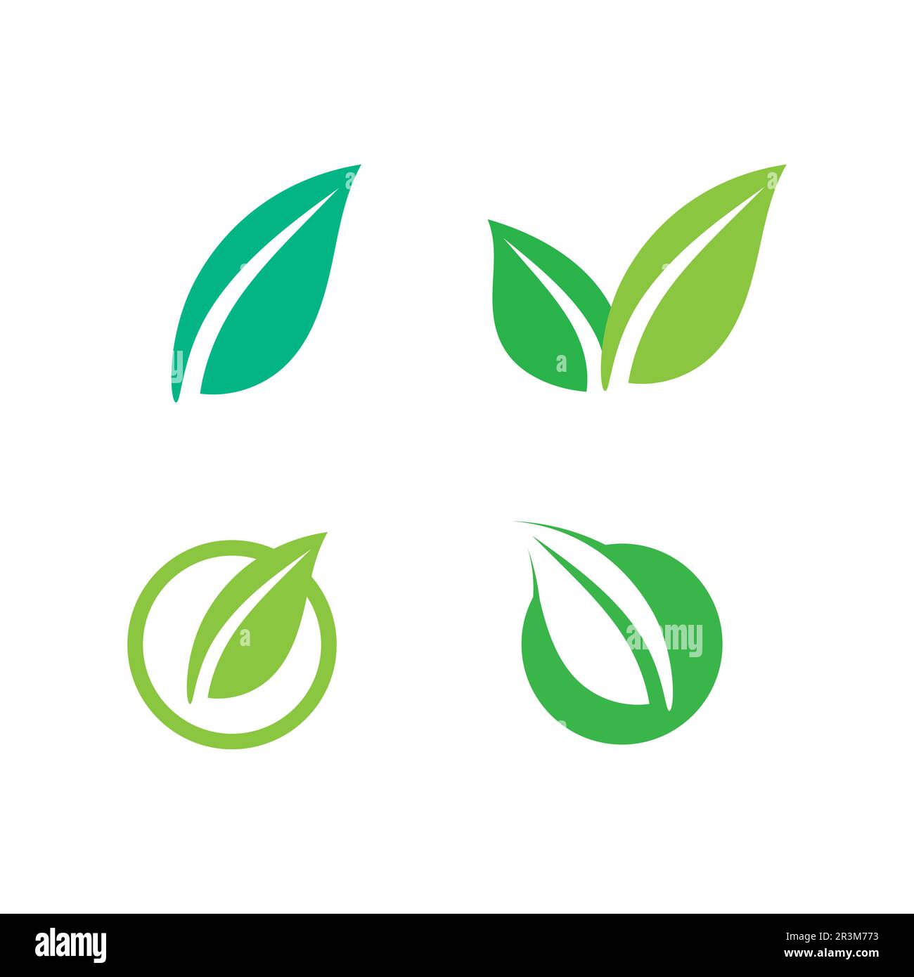 Tree leaf vector and green logo design friendly concept Stock Vector ...