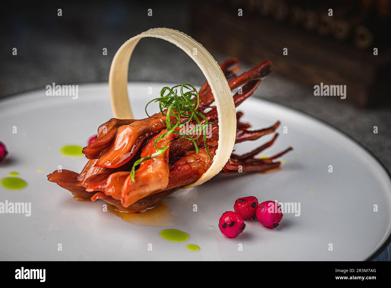 Traditional delicious marinated spicy duck tongue Stock Photo Alamy