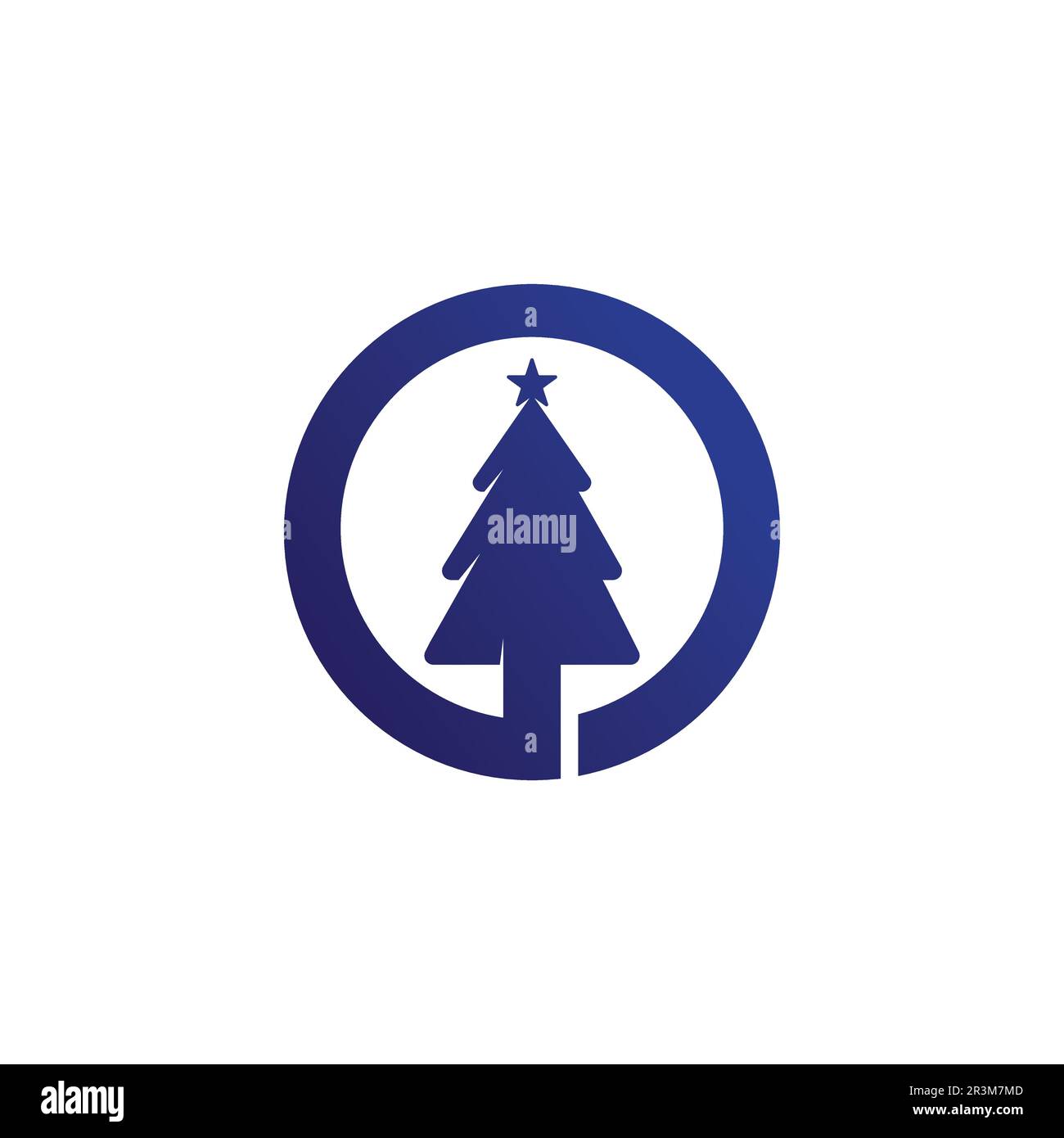 merry Christmas icon Tree vector illustration and logo design Stock ...