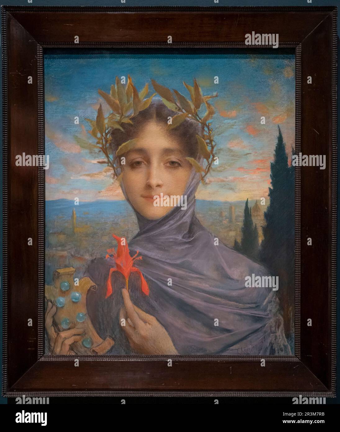 Paris, France - 05 13 2023: Orsay Museum. Florence painted by Lucien Levy-Dhurmer Stock Photo