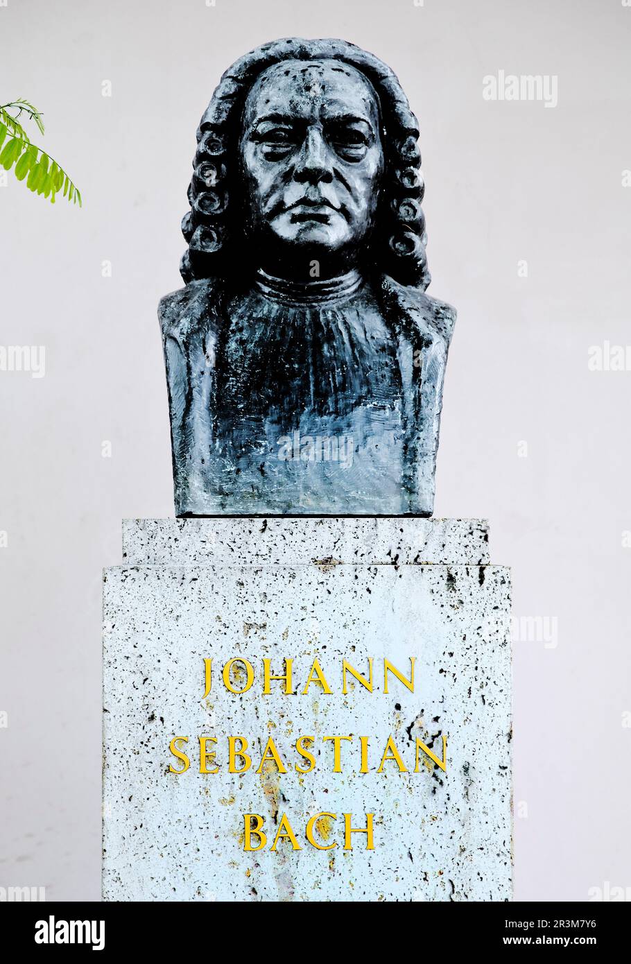 Monument to Johann Sebastian Bach by Bruno Eyermann, Weimar, Thuringia, Germany, Europe Stock Photo