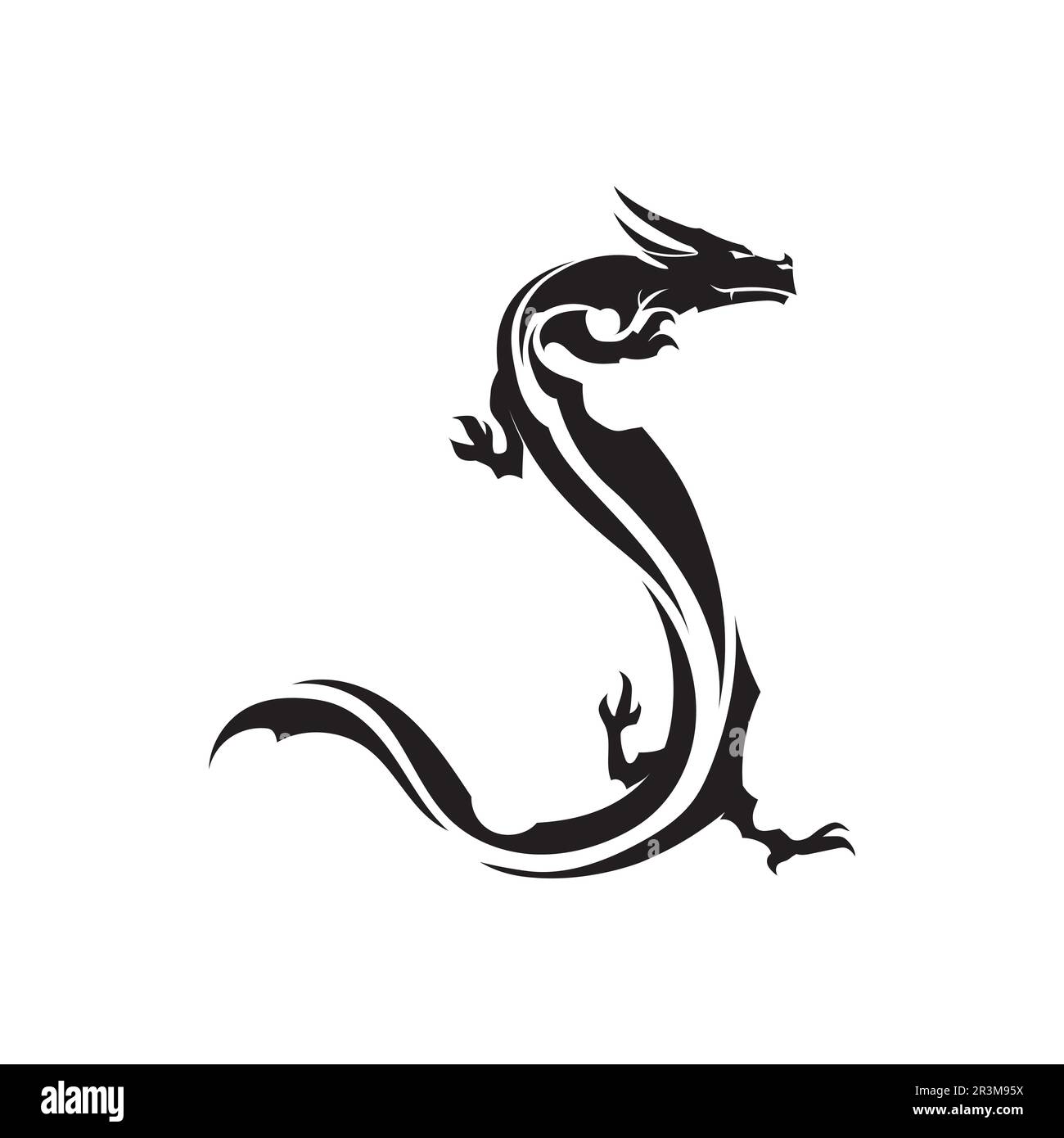 Japanese dragon art ancient Black and White Stock Photos & Images - Alamy