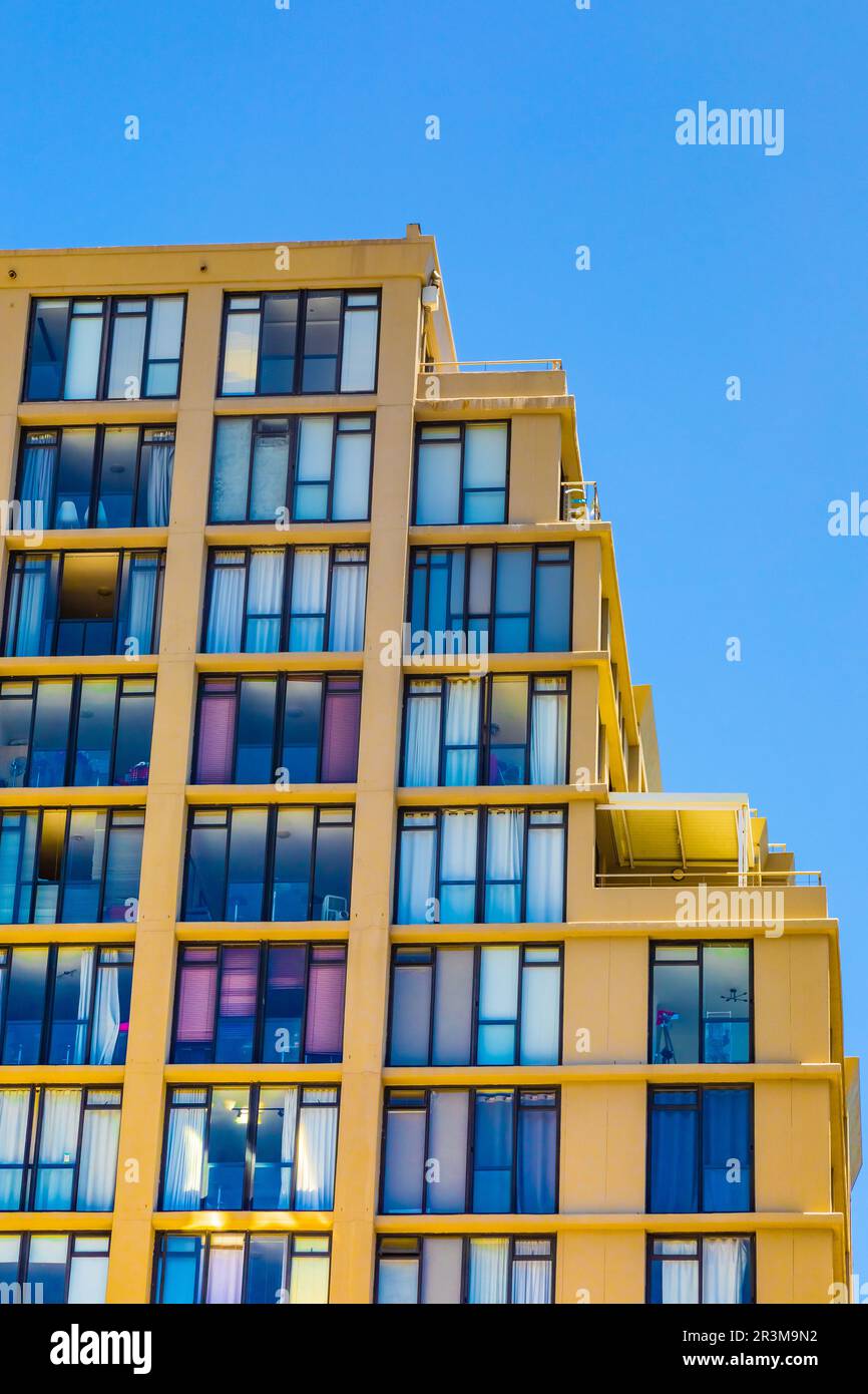 Modern contemporary apartment condo building with glass facade Stock ...