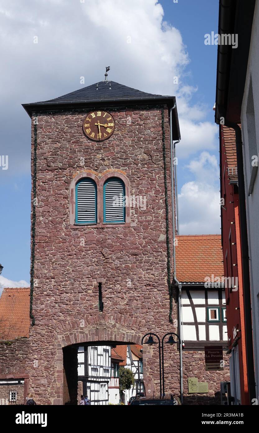 Upper gate in Dreieichenhain Stock Photo Alamy