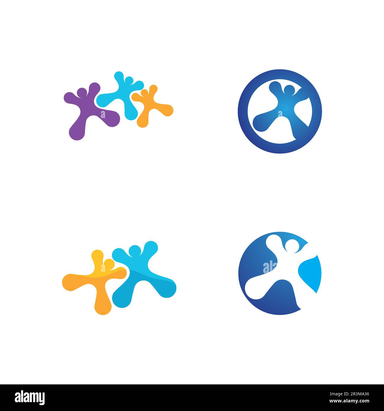 people Community vector logo care, group network and social icon design ...