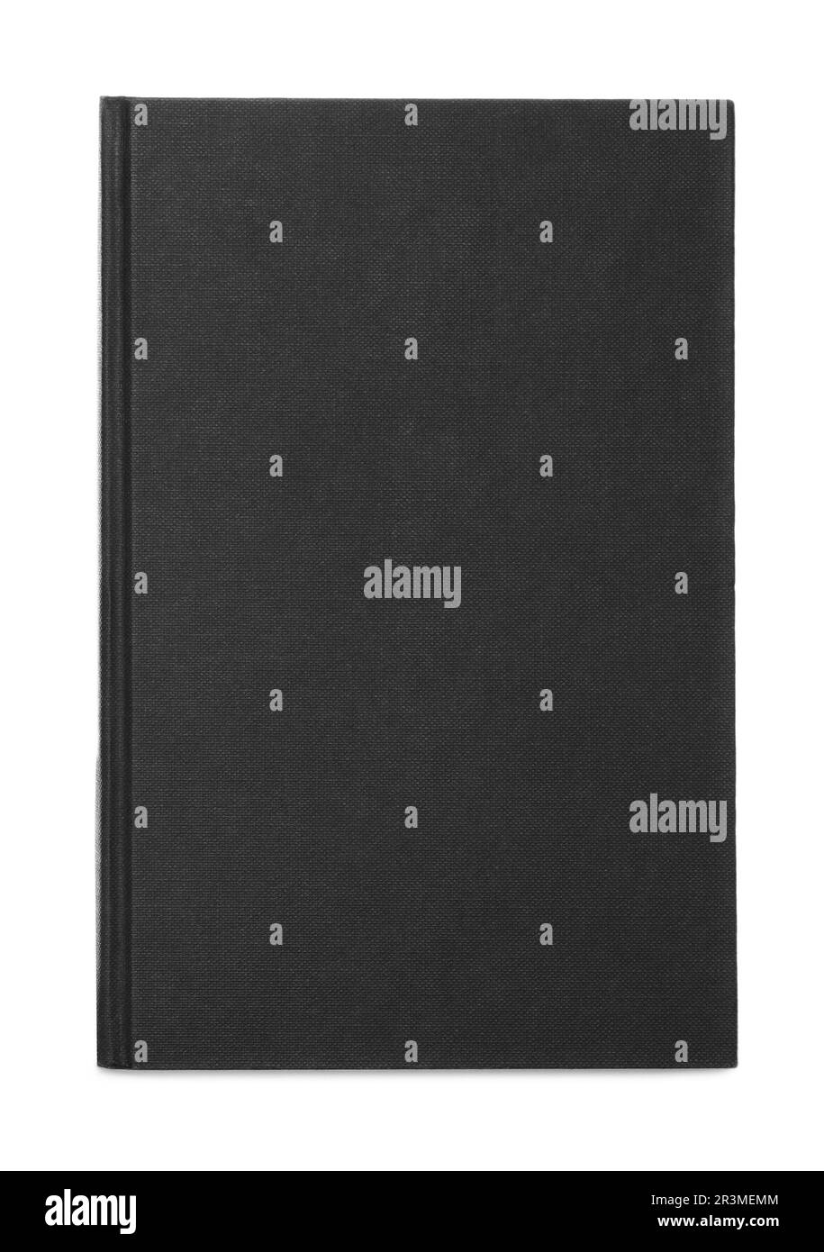 Closed book with black hard cover isolated on white Stock Photo Alamy