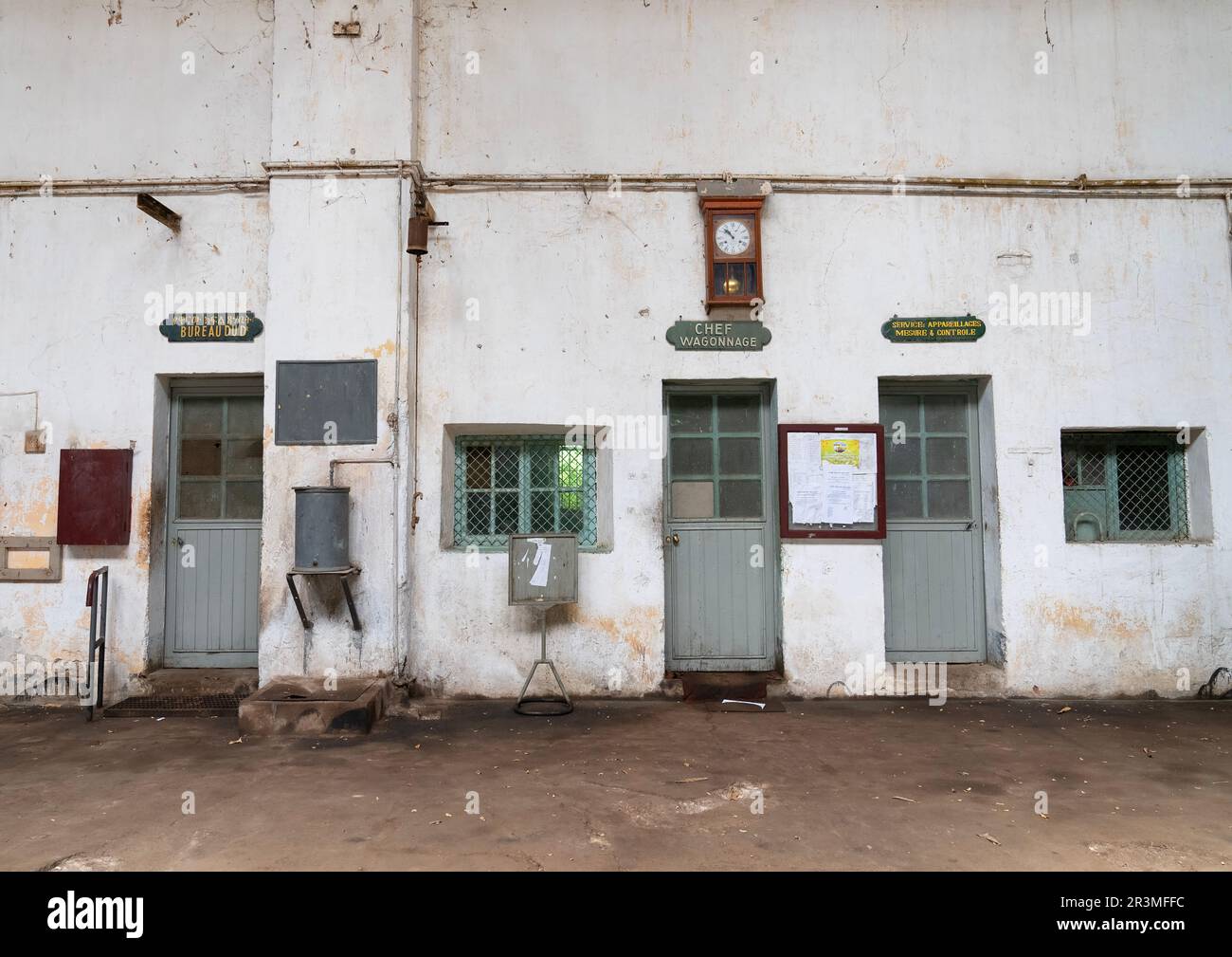 Dire Dawa train station offices, Dire Dawa Region, Dire Dawa, Ethiopia Stock Photo