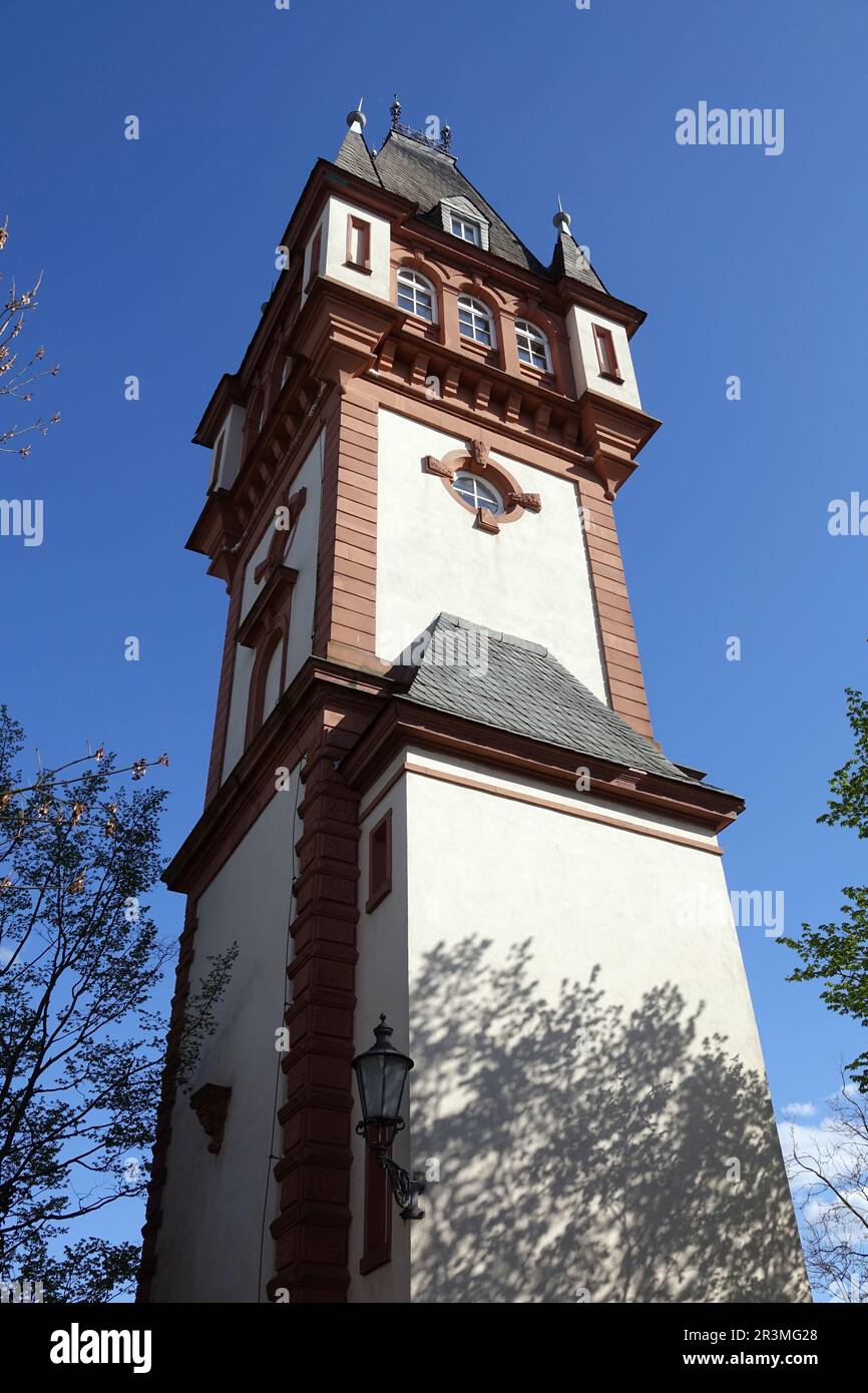 Tower of the Deuster Castle in Kitzingen Stock Photo - Alamy