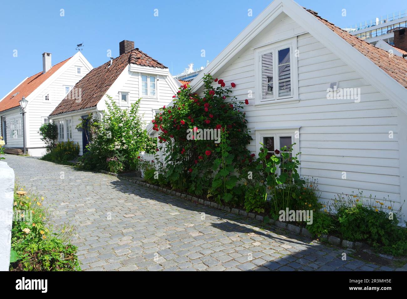 Old Town in Stavanger, Norway Stock Photo