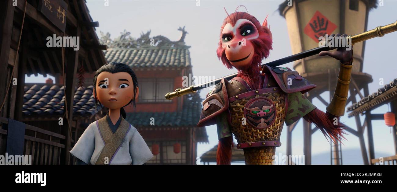 THE MONKEY KING, from left Lin (voice Jolie HoangRappaport), Monkey