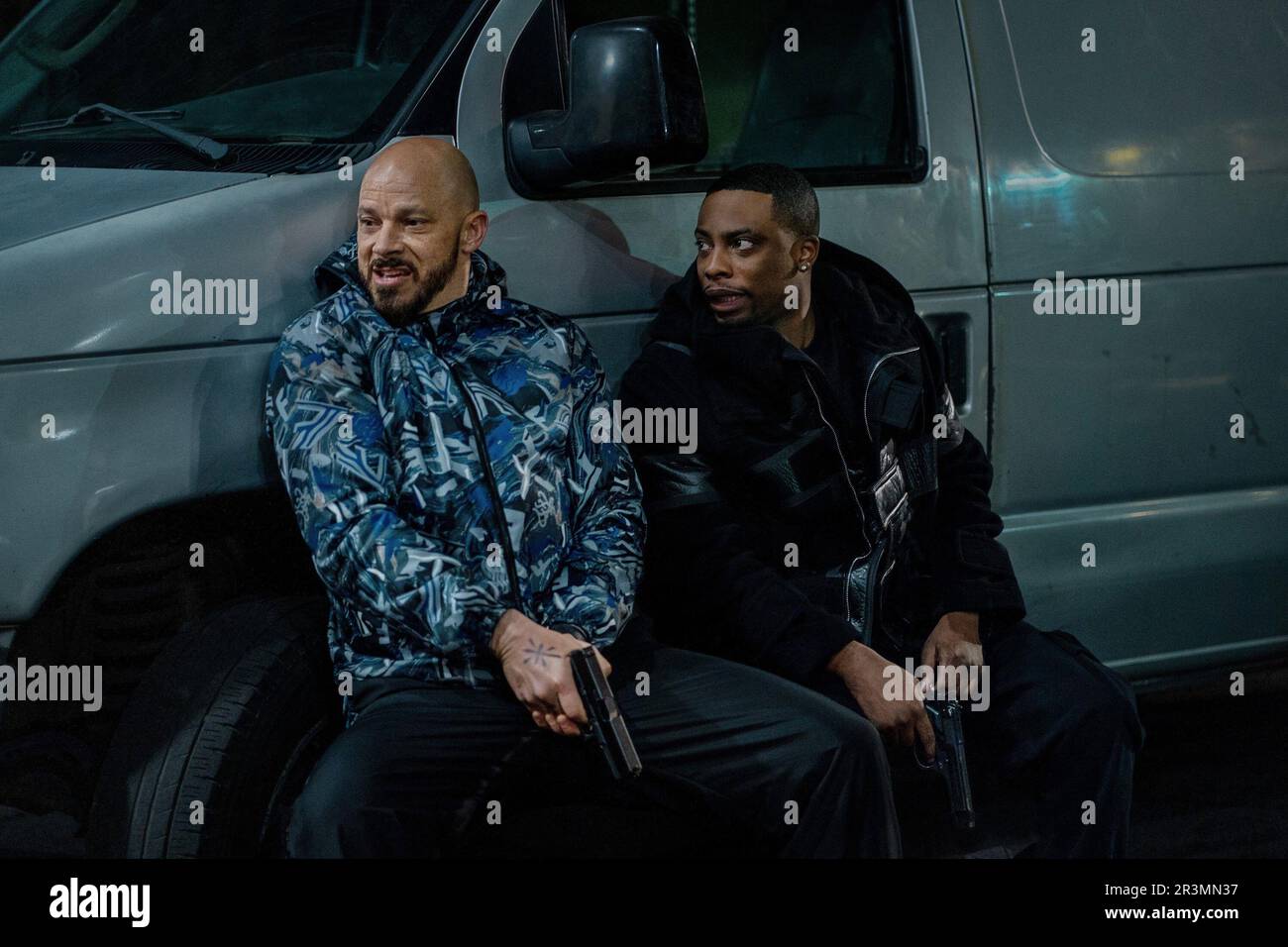 POWER BOOK II: GHOST, from left: Berto Colon, Woody McClain, 'The Land