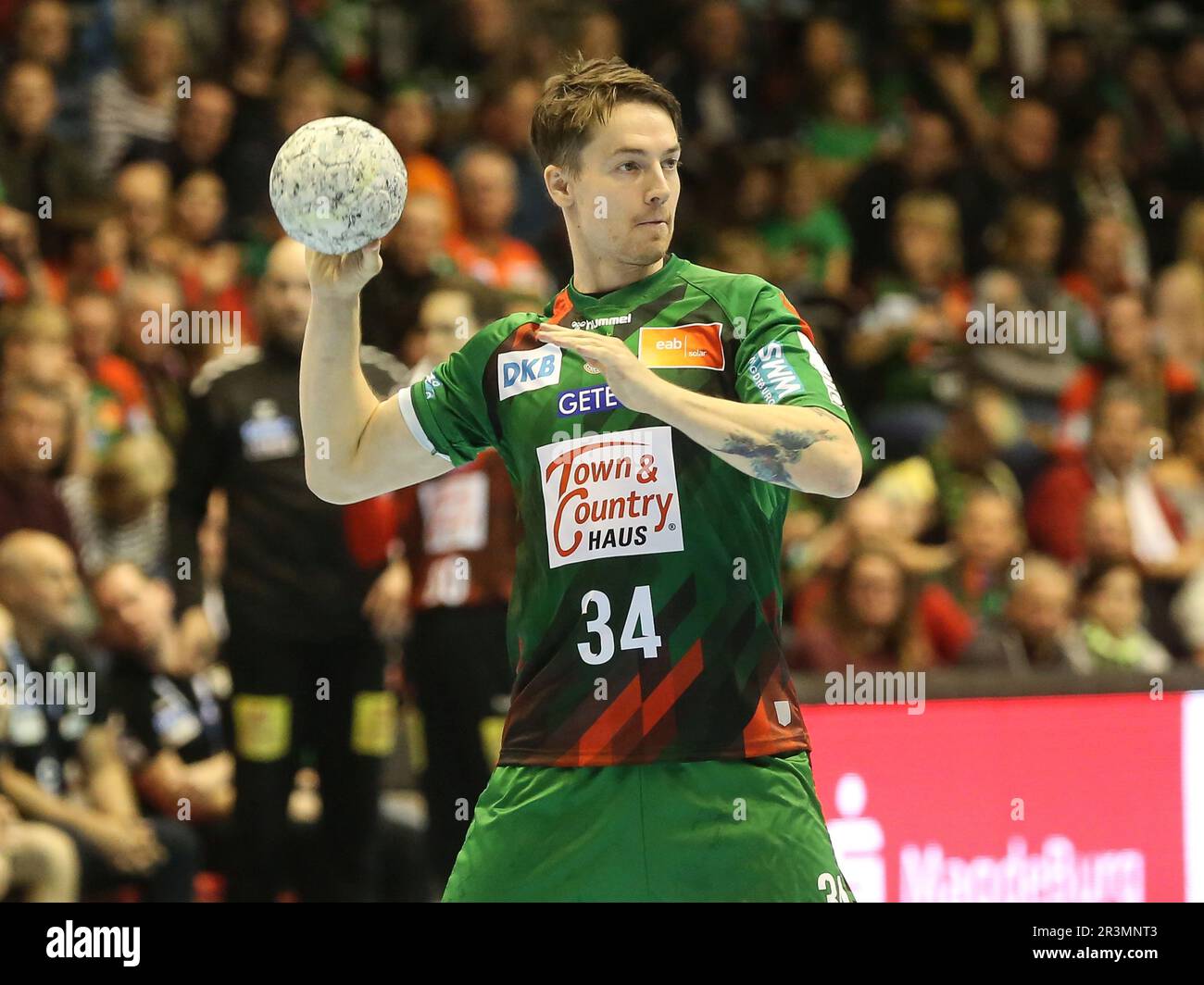 Danish handball player Michael Damgaard (SCM) Liqui Moly HBL Bundesliga