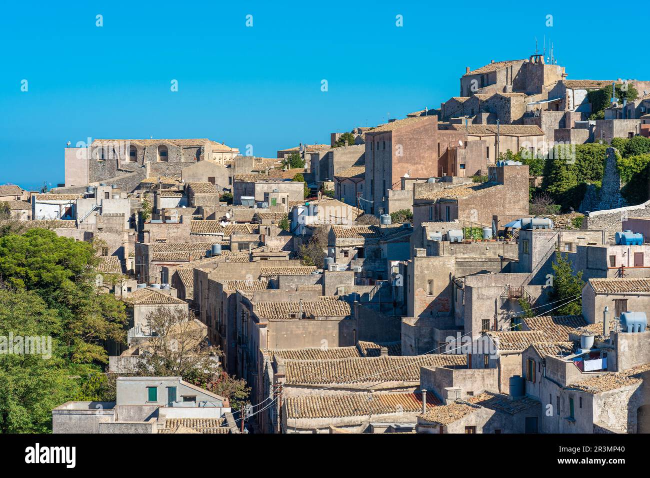The famous mountain village Erice in western Sicily Stock Photo Alamy