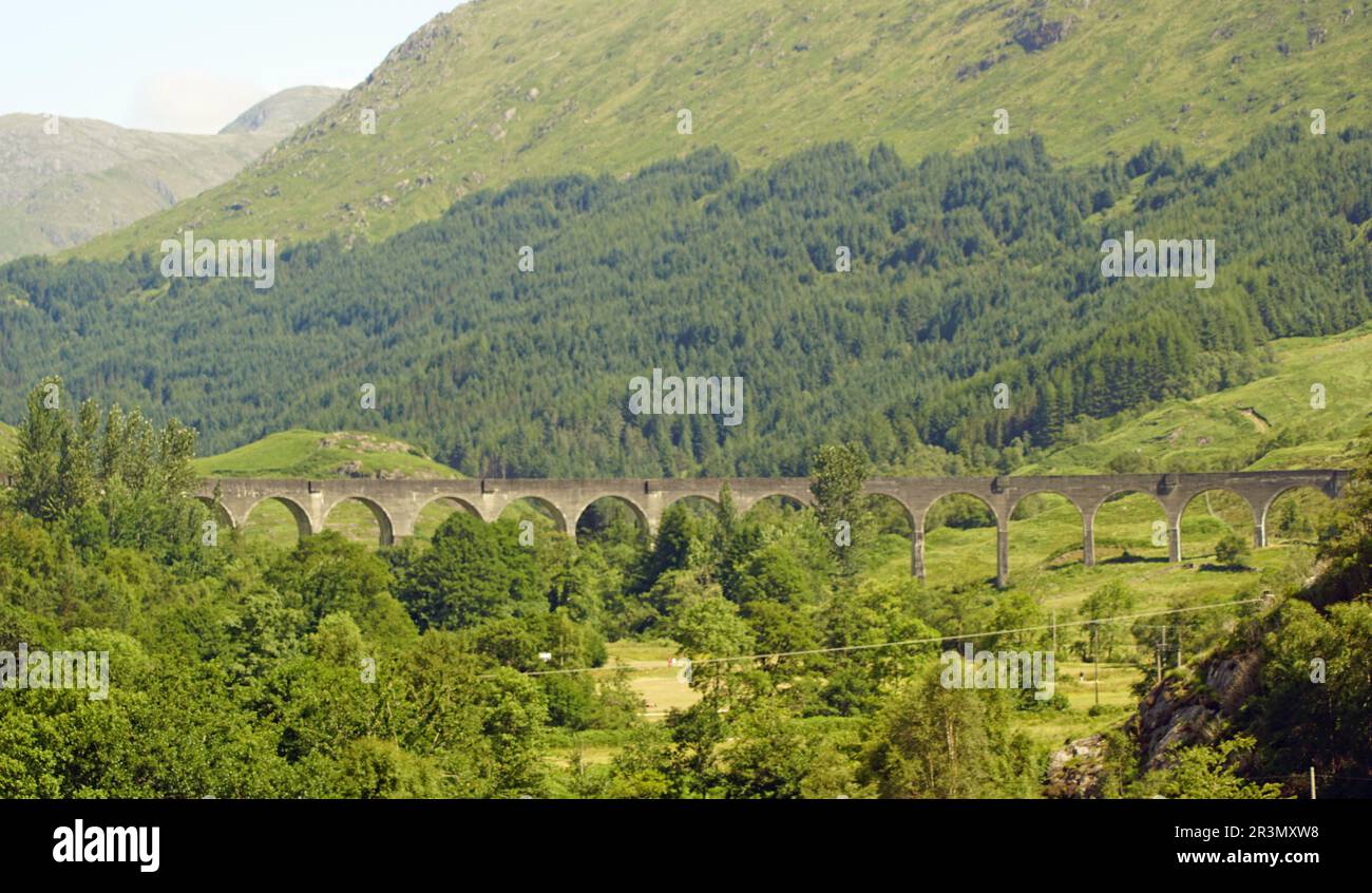 The Glenfinnan Monument is located on the shores of Loch Shiel. It was built in 1815 to mark the