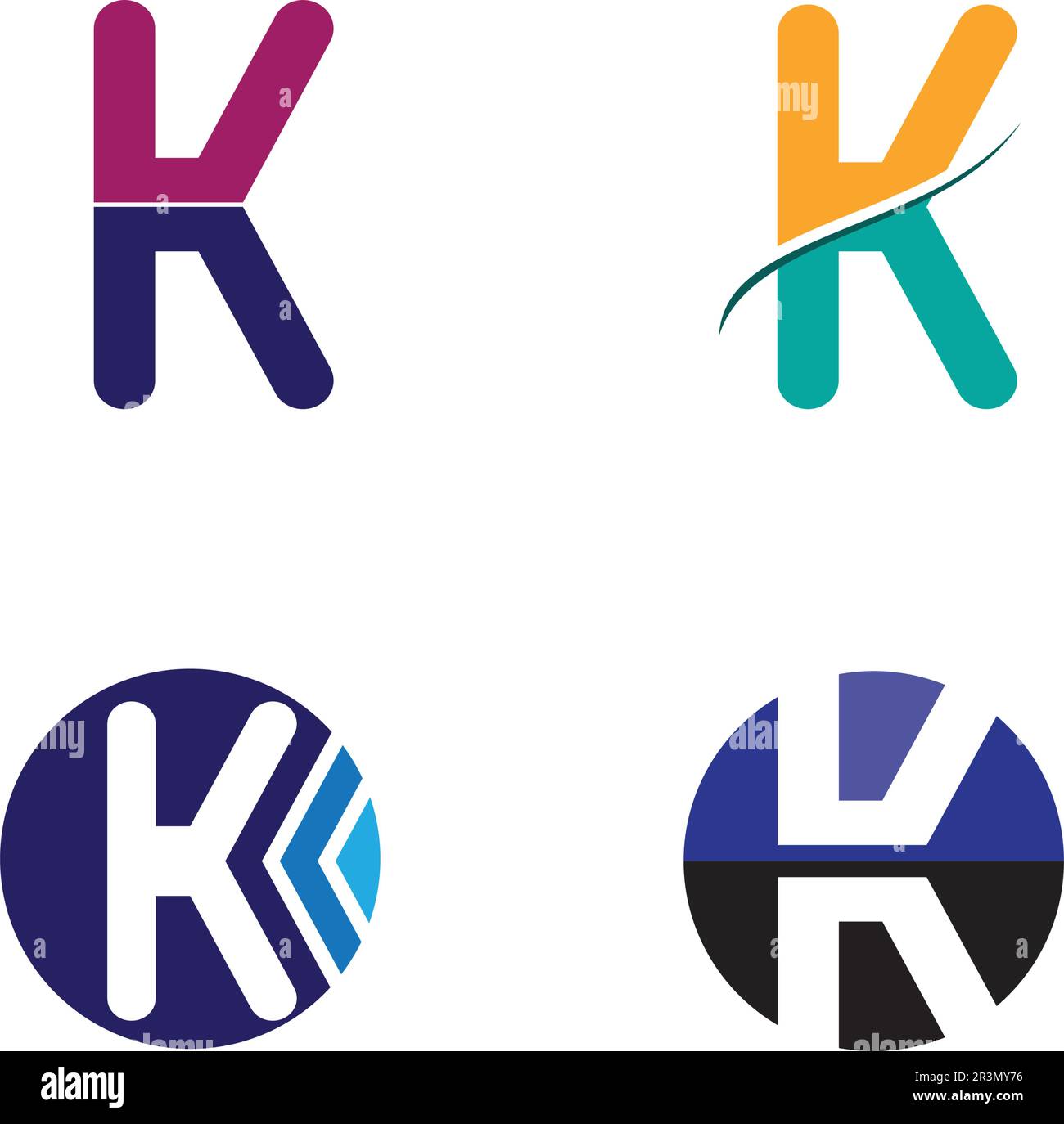 k letter k logo design and vector Stock Vector Image & Art Alamy