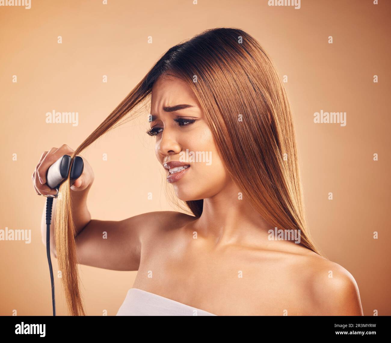 Flat iron hair outlet damage