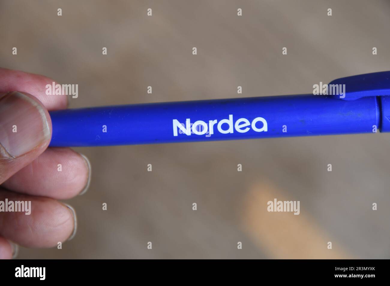 24 May 2023/ Nordea bank pen in danish capital Copenhagen Denmark.    (Photo.Francis Joseph Dean/Dean Pictures) Stock Photo