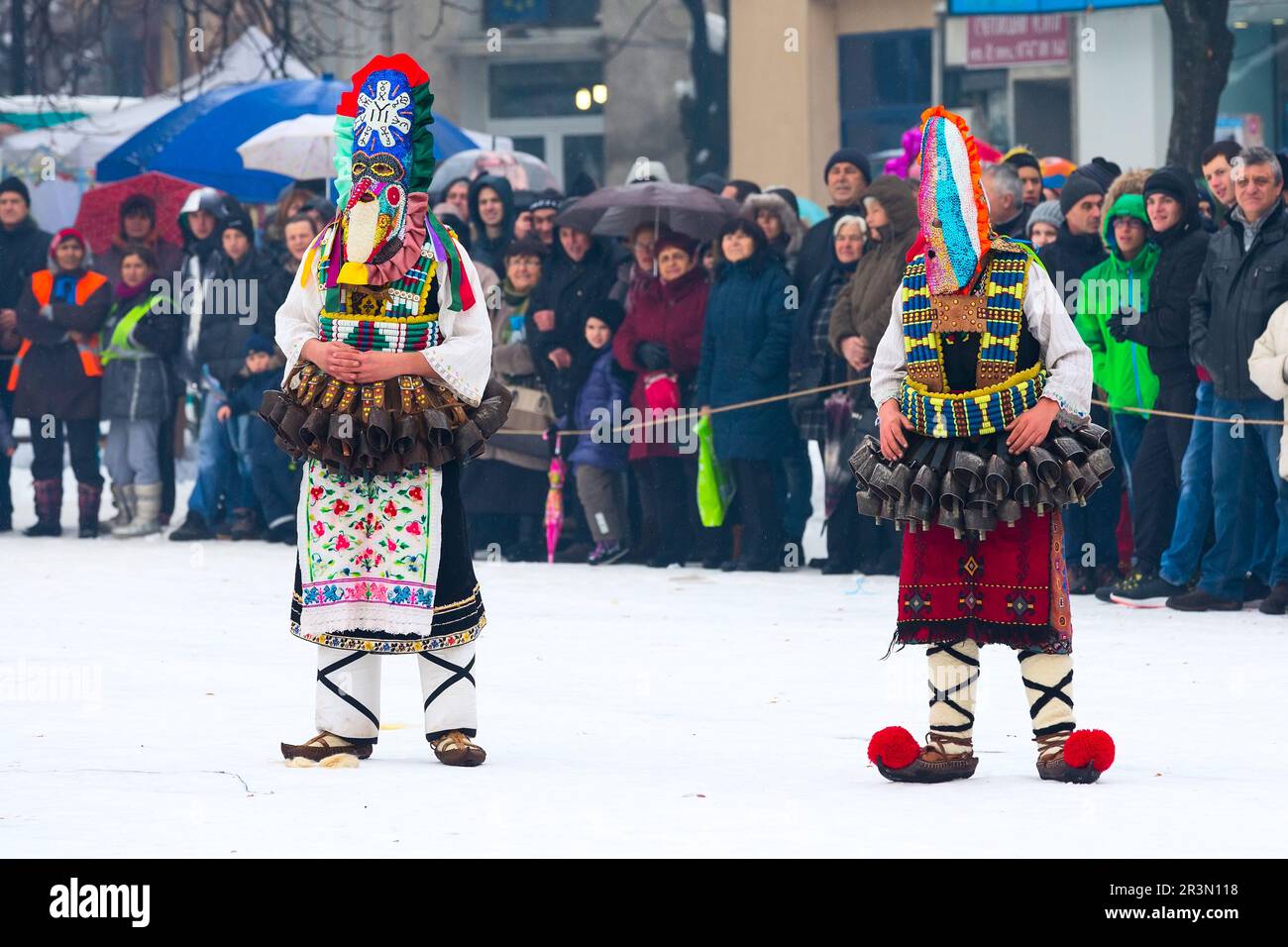 Traditional Kukeri costume festival in Bulgaria Stock Photo - Alamy