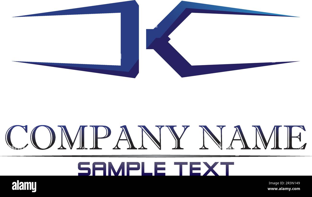 k letter k logo design and vector Stock Vector