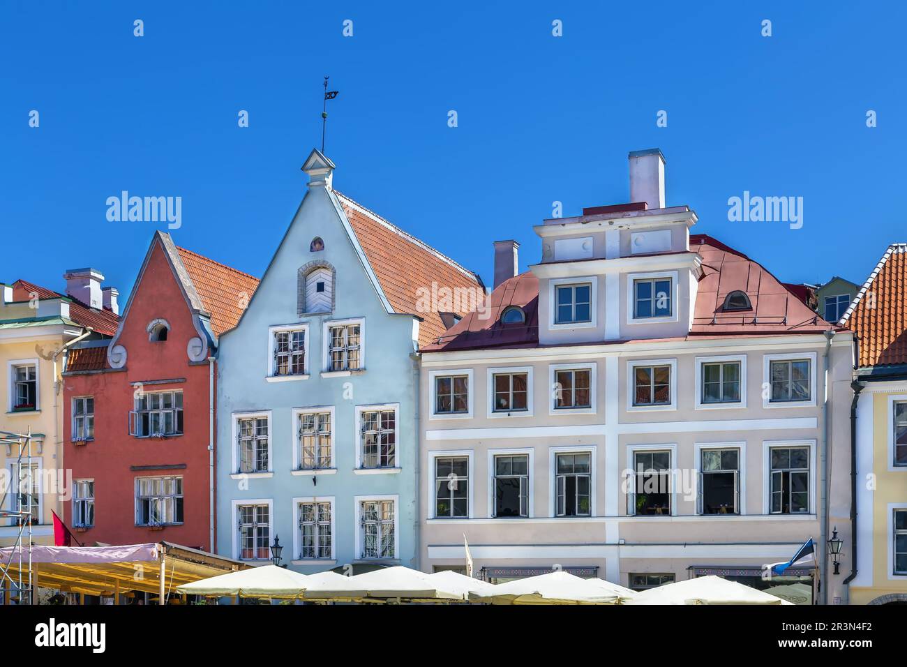 Town Hall Square in Tallinn, Estonia Stock Photo