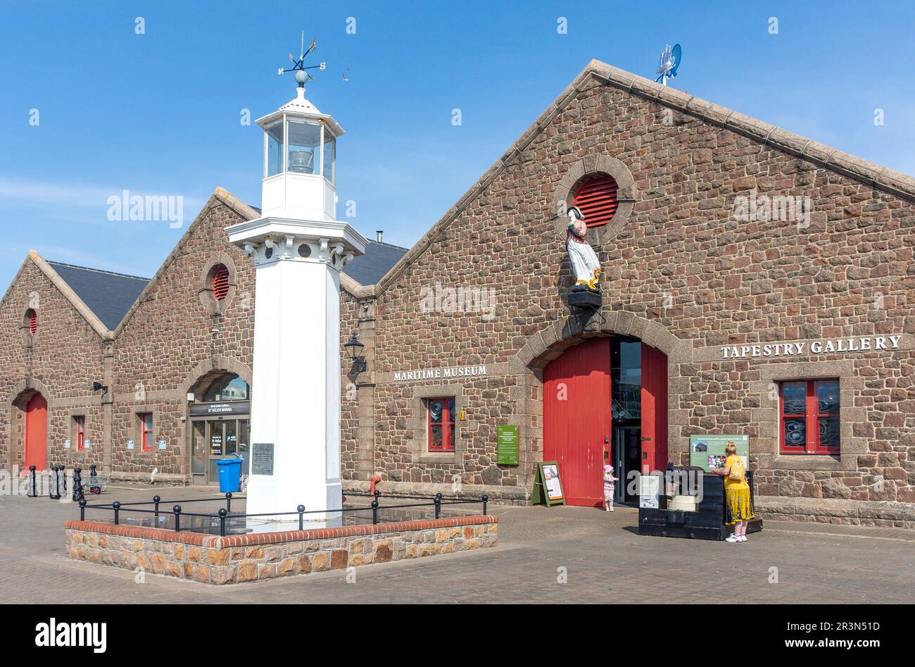 Maritime Museum & Occupation Tapestry Gallery, New North Quay, St Helier, Jersey, Channel Islands Stock Photo