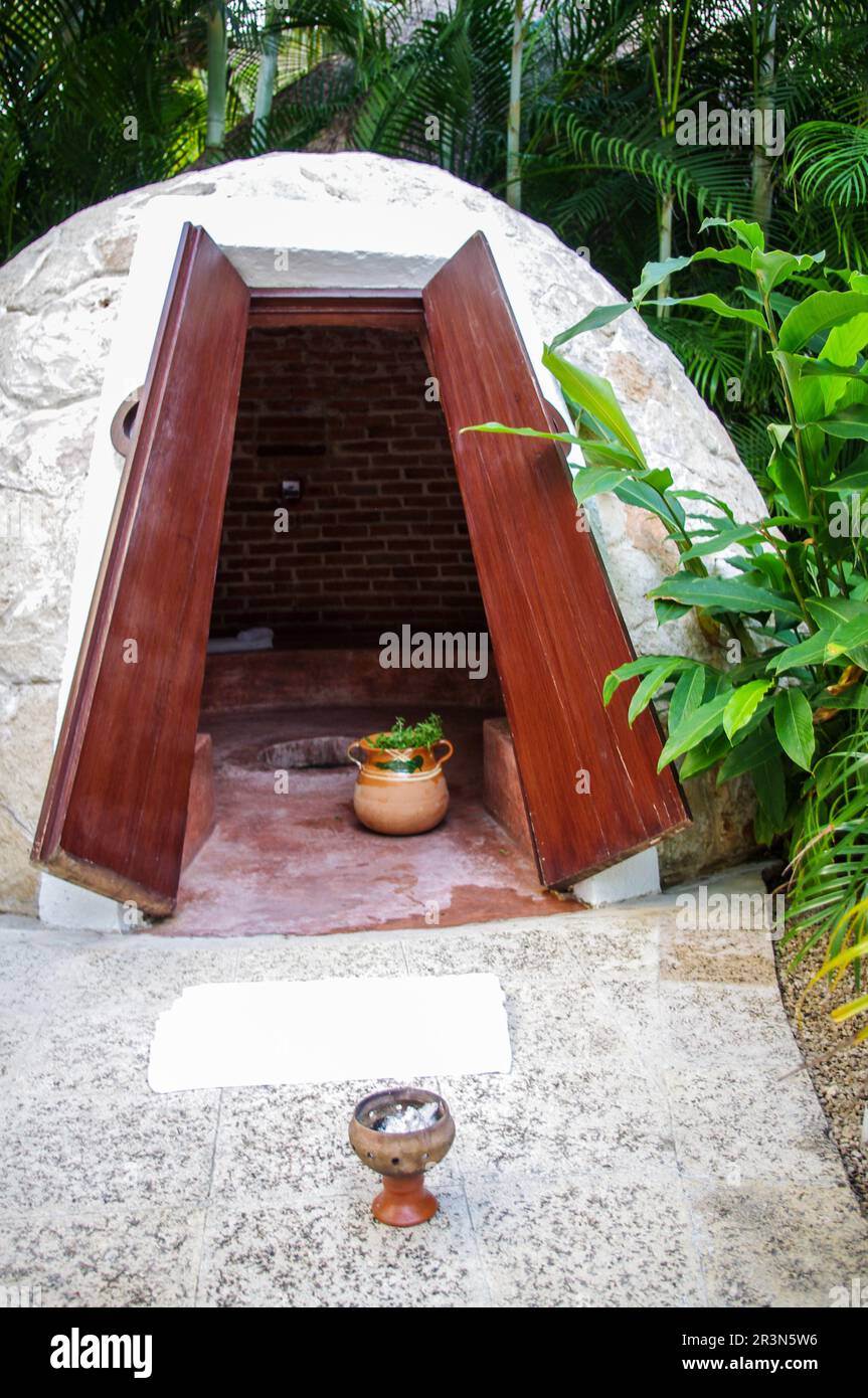 Temascal Stone Steam Bath in Riviera Maya in Mexico Stock Photo Alamy