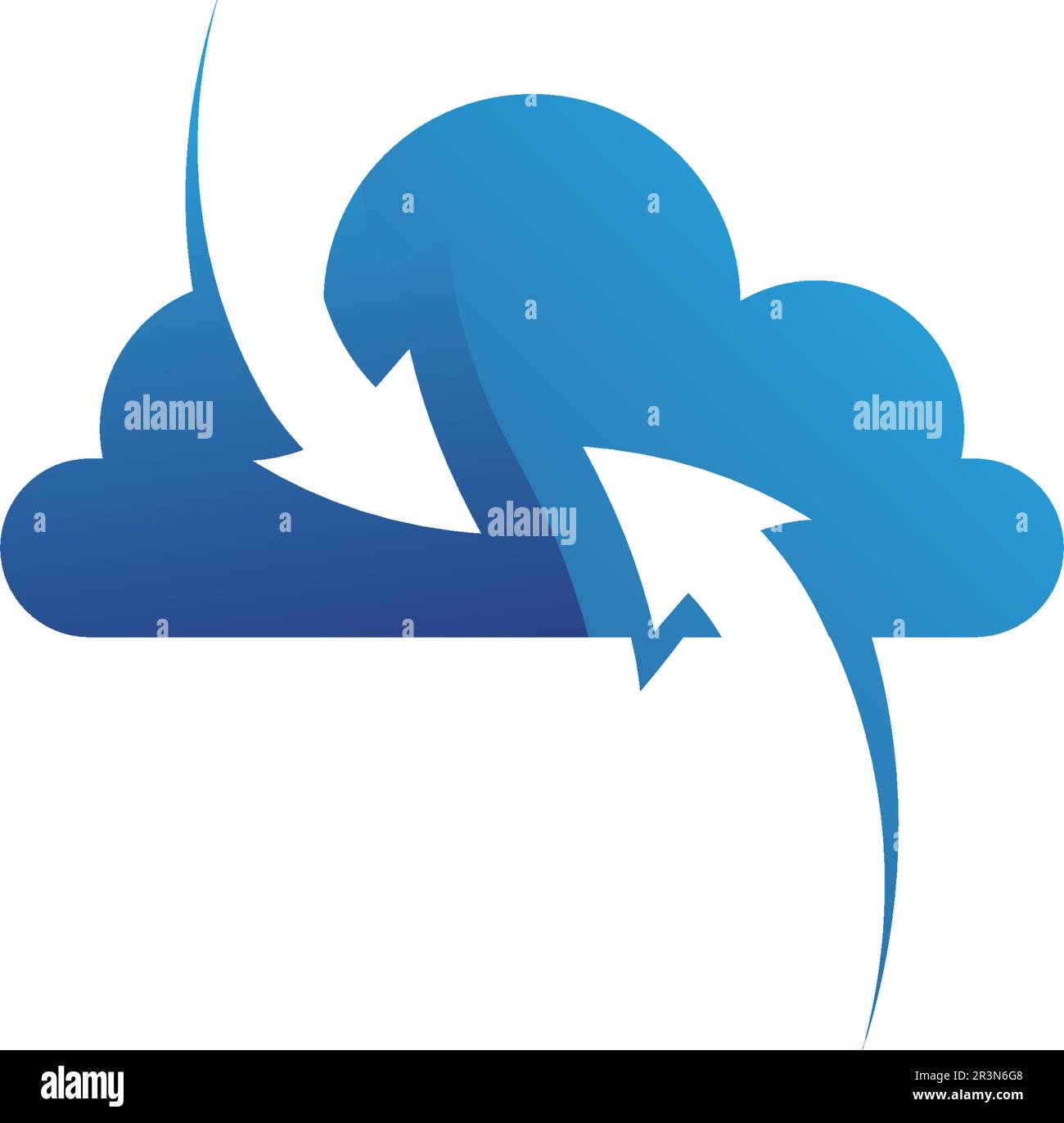 Cloud servers data logo and symbols icons Stock Vector